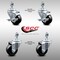 Service Caster 3 Inch SS Hard Rubber Wheel Swivel 12mm Threaded Stem Caster Brakes, 2PK SCC-SSTS20S314-HRS-M1215-2-TLB-2 - alternate 2